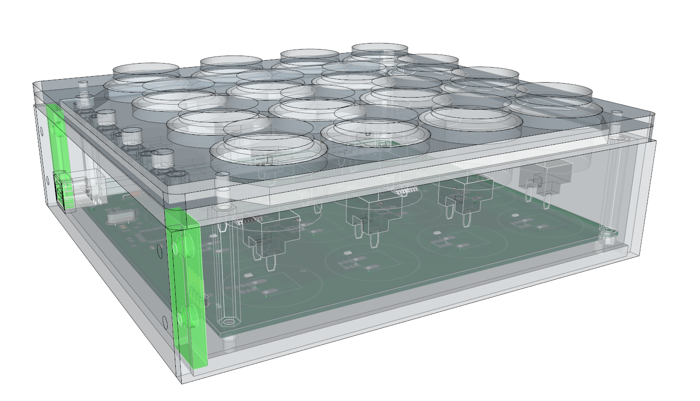 dyi arcade buttons midi controller entire design sketchup export